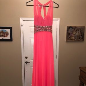 Bright coral dress never worn